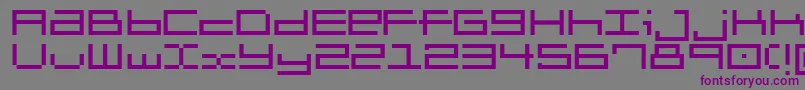 フォントBrickle – 紫色のフォント、灰色の背景