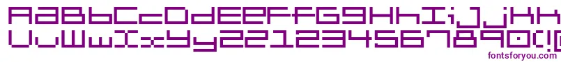 フォントBrickle – 白い背景に紫のフォント