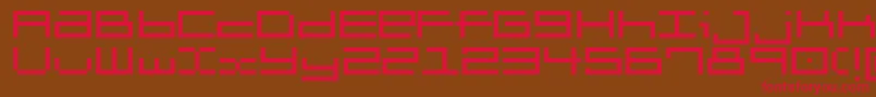 Brickle-fontti – punaiset fontit ruskealla taustalla
