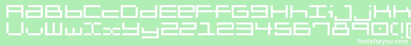 Шрифт Brickle – белые шрифты на зелёном фоне