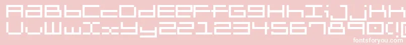 Brickle-fontti – valkoiset fontit vaaleanpunaisella taustalla