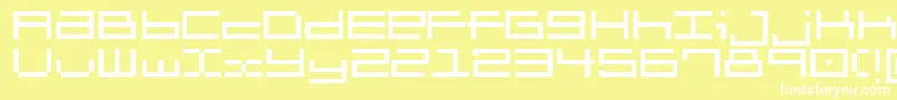 Шрифт Brickle – белые шрифты на жёлтом фоне