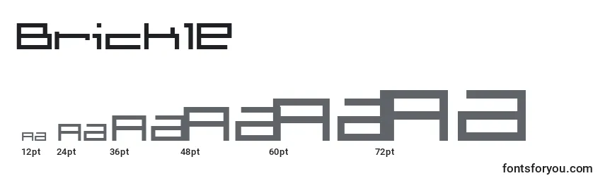 Brickle (122103) Font Sizes