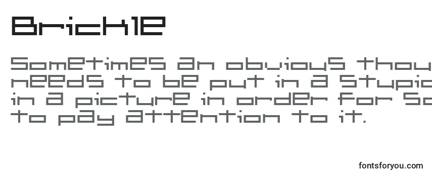 Brickle (122103) フォントのレビュー