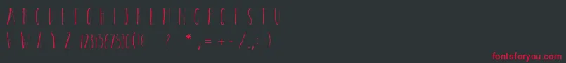 Bricklebold Font – Red Fonts on Black Background