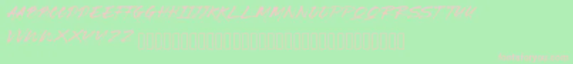 BRICKNESS Font – Pink Fonts on Green Background