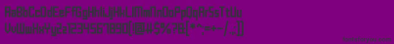 BrickShapers Font – Black Fonts on Purple Background