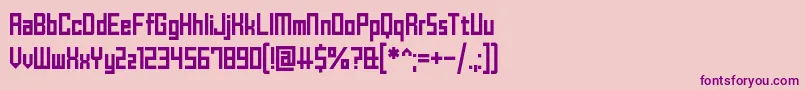 BrickShapers Font – Purple Fonts on Pink Background