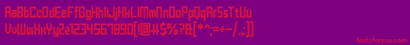 En savoir plus sur la police BrickShapers Police BrickShapers – polices rouges sur fond violet