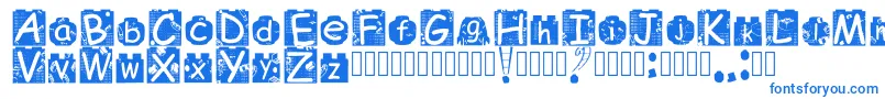 BrickyolFont Regular-fontti – siniset fontit