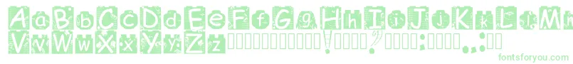 BrickyolFont Regular-Schriftart – Grüne Schriften