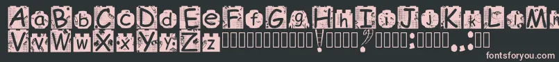 BrickyolFont Regular Font – Pink Fonts on Black Background