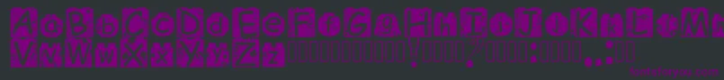 BrickyolFont Regular Font – Purple Fonts on Black Background