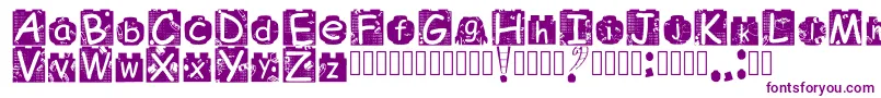 BrickyolFont Regular Font – Purple Fonts on White Background
