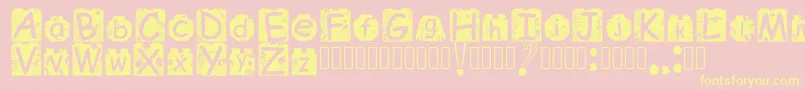 fuente BrickyolFont Regular – Fuentes Amarillas Sobre Fondo Rosa