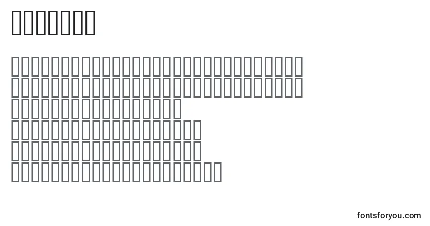 Шрифт Bridges (122113) – алфавит, цифры, специальные символы