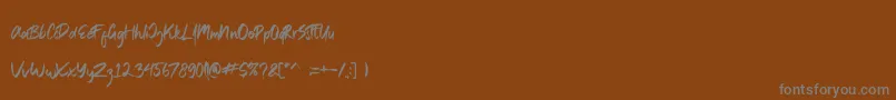 Шрифт Bridgestorm – серые шрифты на коричневом фоне
