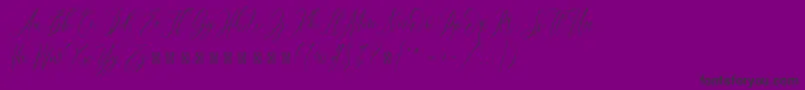 Bridgesty-Schriftart – Schwarze Schriften auf violettem Hintergrund