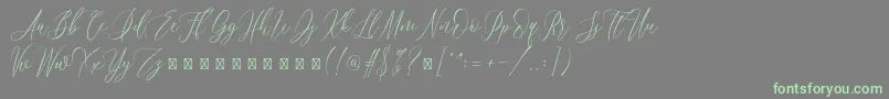 More about Bridgesty Font Bridgesty Font – Green Fonts on Gray Background