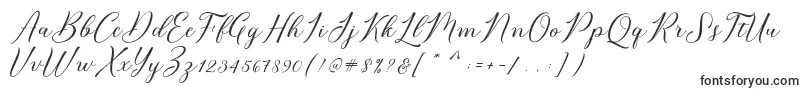 Bridget Script-fontti – Kalligrafiafontit