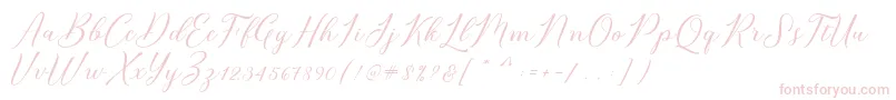 Fonte Bridget Script – fontes cor-de-rosa