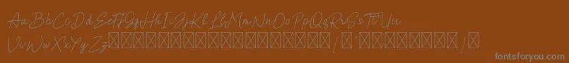 Brielle Font – Gray Fonts on Brown Background
