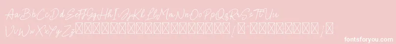 Brielle Font – White Fonts on Pink Background