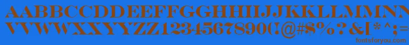 ASerifertitulBold Font – Brown Fonts on Blue Background