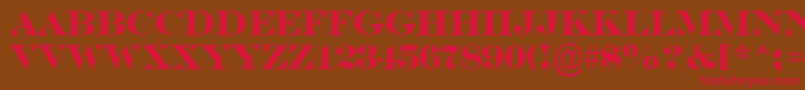 ASerifertitulBold Font – Red Fonts on Brown Background