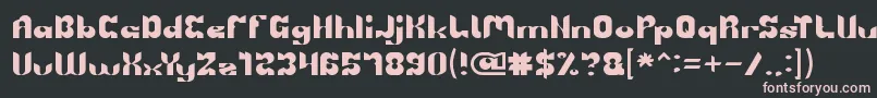 BRIGADE OF LOVE Font – Pink Fonts on Black Background