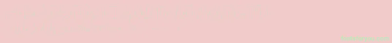 Bright Daddy-Schriftart – Grüne Schriften auf rosa Hintergrund