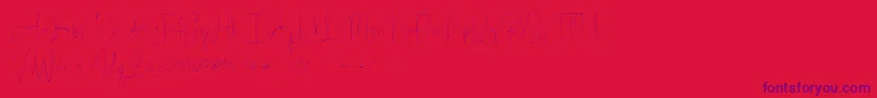 Bright Daddy Font – Purple Fonts on Red Background