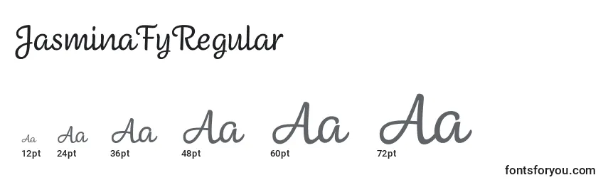 JasminaFyRegular Font Sizes