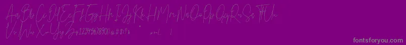 Bright Salkiy-Schriftart – Graue Schriften auf violettem Hintergrund