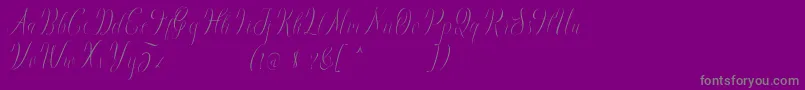 Brightday Demo Font – Gray Fonts on Purple Background