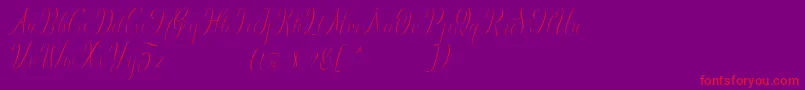 Brightday Demo Font – Red Fonts on Purple Background