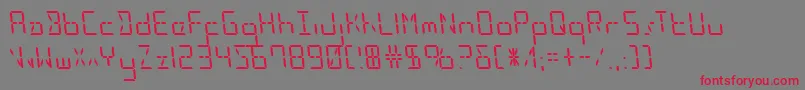 Ledsledleft Font – Red Fonts on Gray Background
