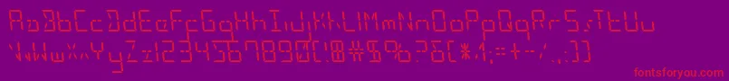 Ledsledleft Font – Red Fonts on Purple Background