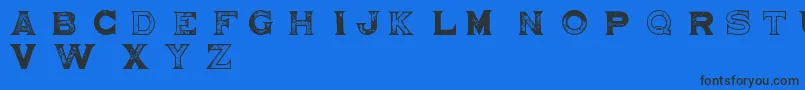 Brighton Pier Font – Black Fonts on Blue Background
