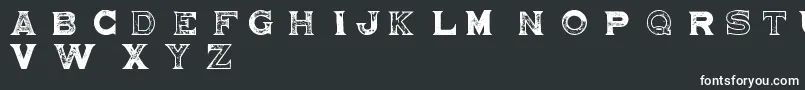 Brighton Pier Font – White Fonts on Black Background
