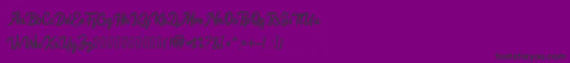 Brightside Rough Font – Black Fonts on Purple Background