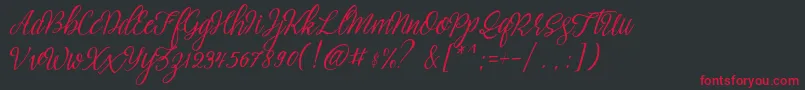 fuente brightside typeface free demo – Fuentes Rojas Sobre Fondo Negro