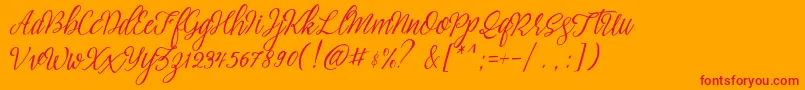 fuente brightside typeface free demo – Fuentes Rojas Sobre Fondo Naranja