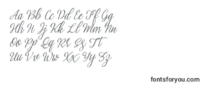 Przegląd czcionki Brightside typeface free demo