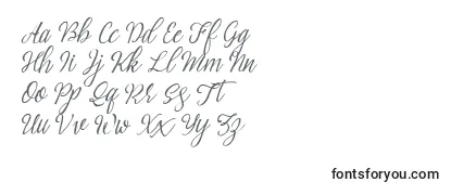 Brightside typeface free demo -fontin tarkastelu