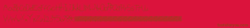 BrightSigns Font – Brown Fonts on Red Background