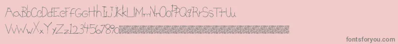 BrightSigns Font – Gray Fonts on Pink Background