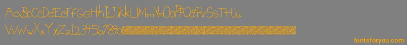 BrightSigns Font – Orange Fonts on Gray Background