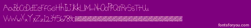 BrightSigns Font – Pink Fonts on Purple Background