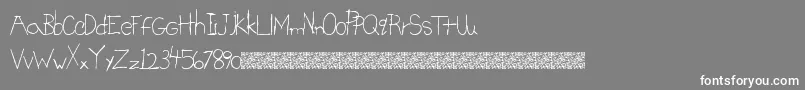 BrightSigns Font – White Fonts on Gray Background